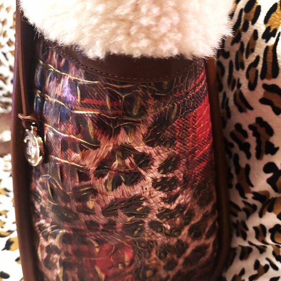 Brahmin Bailee - Tartan Animal Joaquin Satchel Tote - Picture 3 of 7